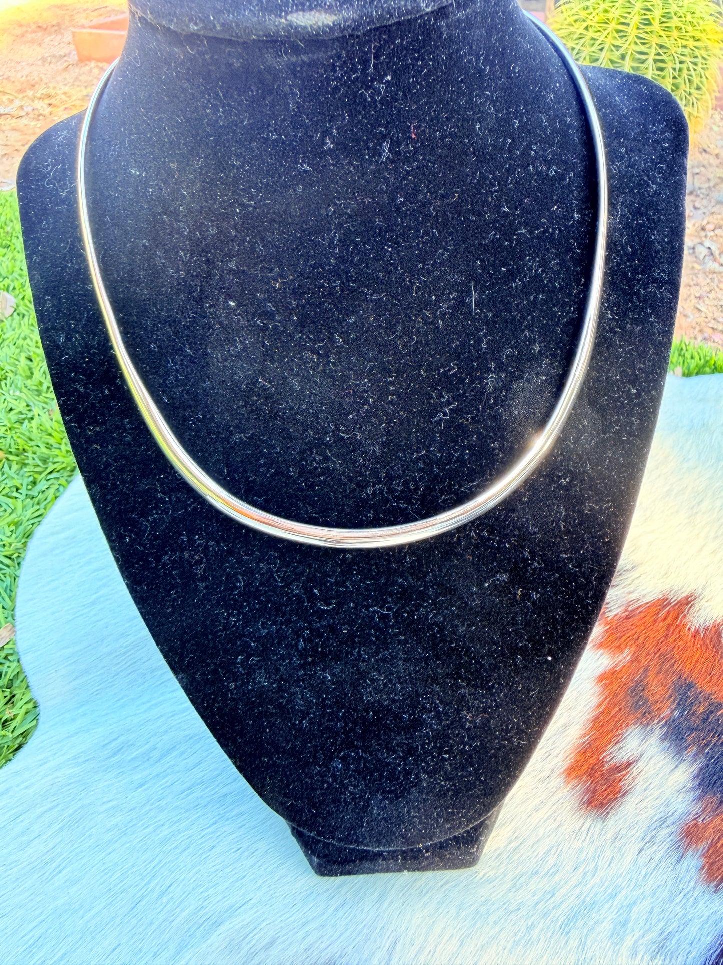 Handcrafted Sterling Silver Choker Collar Necklace