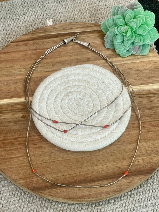 The Bijoux Vault Vintage 3 Strand Beaded Necklace