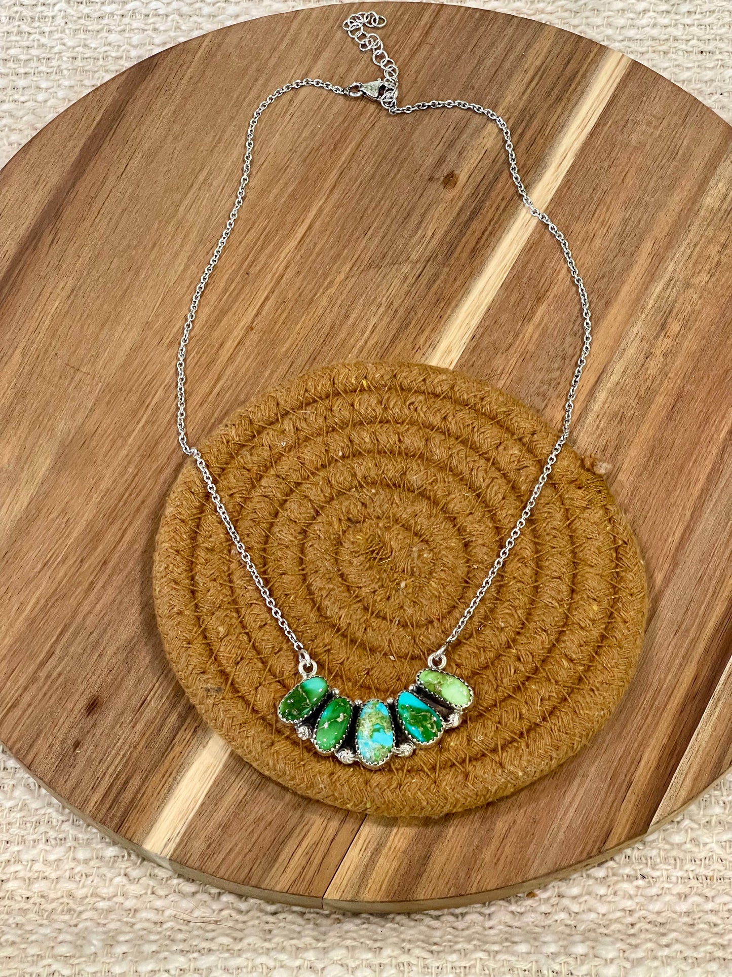 Handcrafted Sterling Silver & Sonoran Mountain Cluster Necklace