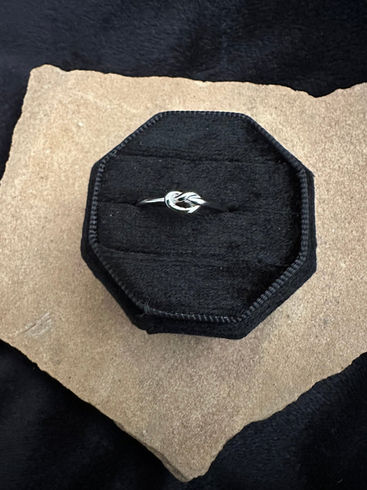 Sterling Silver Love Knot Ring