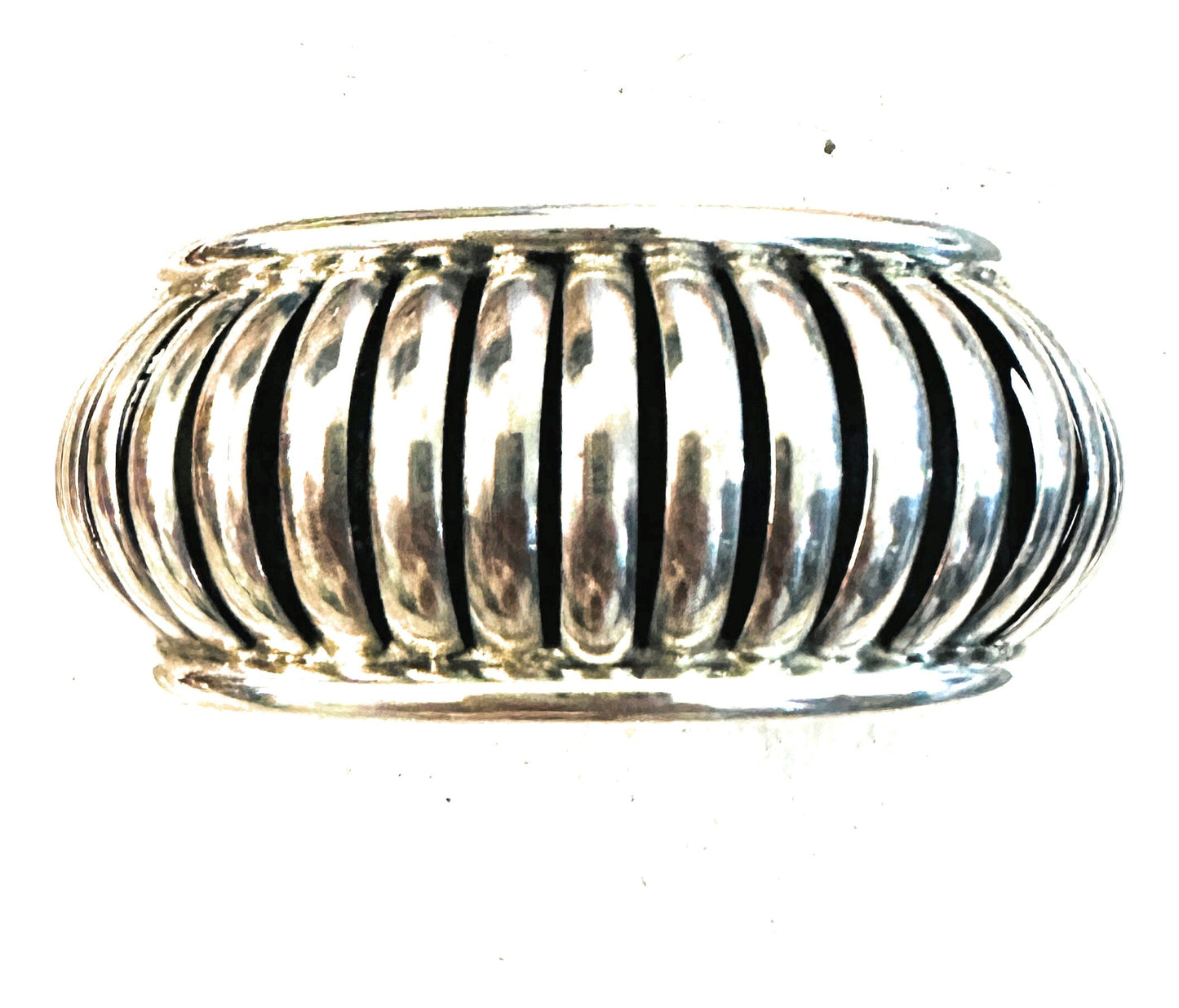 Handcrafted Rolled Sterling Silver Cuff Bracelet