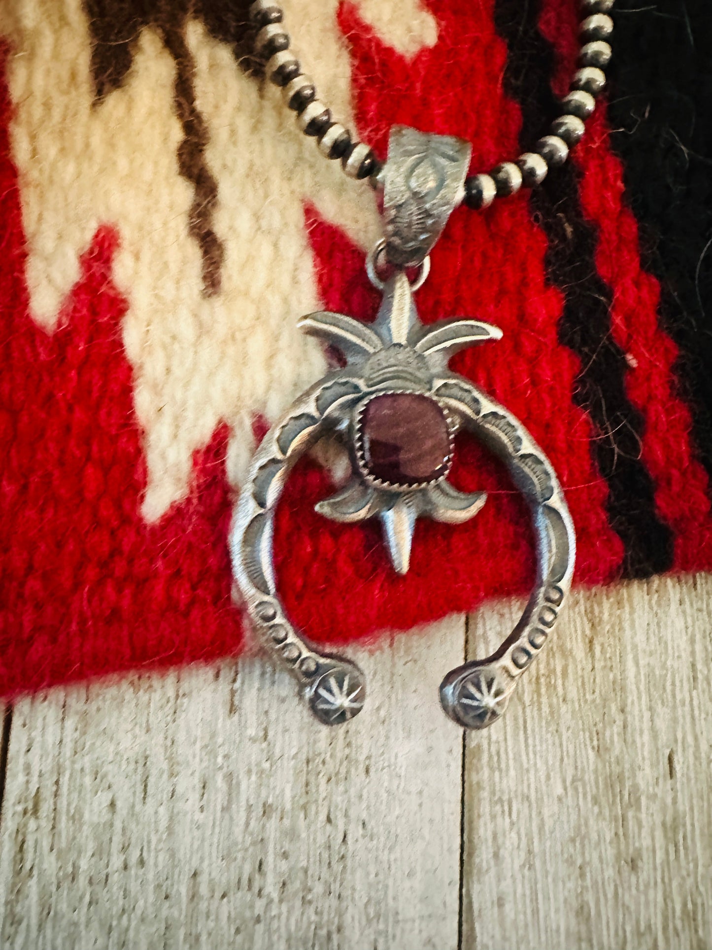 Handcrafted Sterling Silver & Purple Spiny Naja Pendant by Kevin Billah