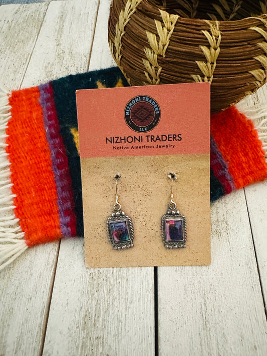 Handcrafted Pink Dream Mojave & Sterling Silver Dangle Earrings