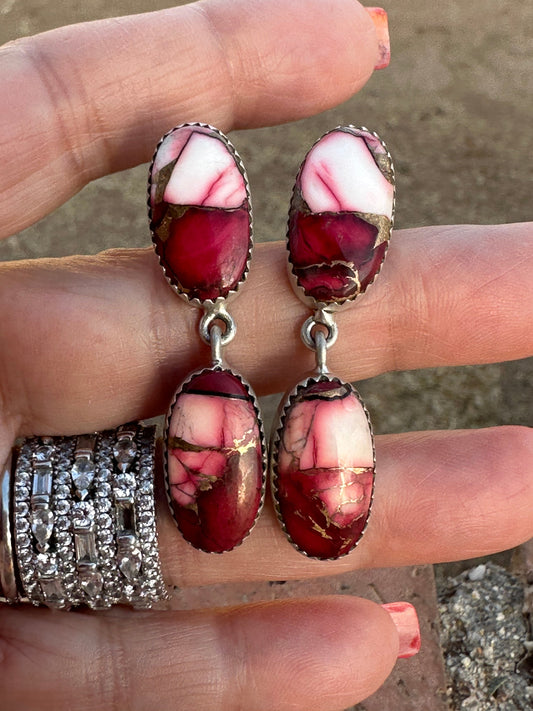 Dahlia Rose Handmade Sterling Silver Dangles