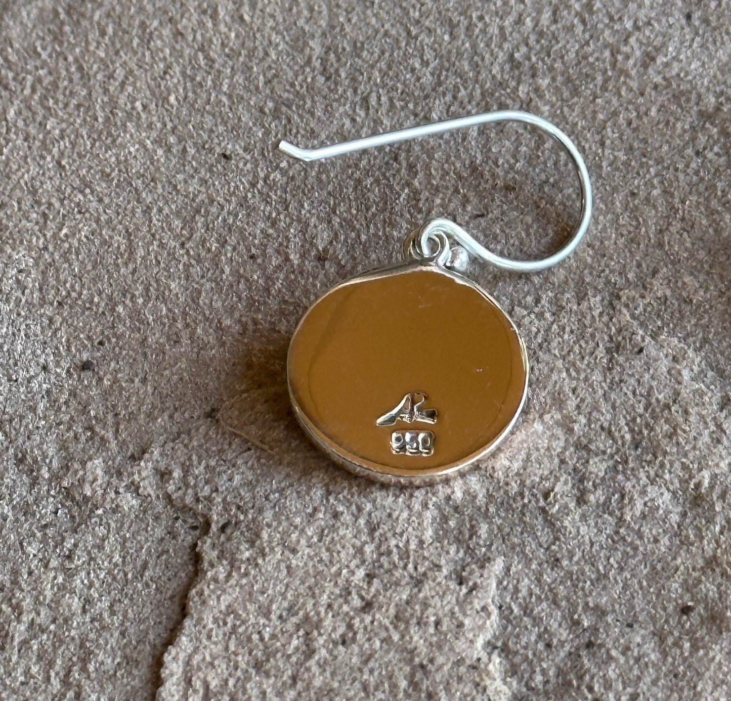 Copper Sunrise Sterling Silver Turquoise Earrings