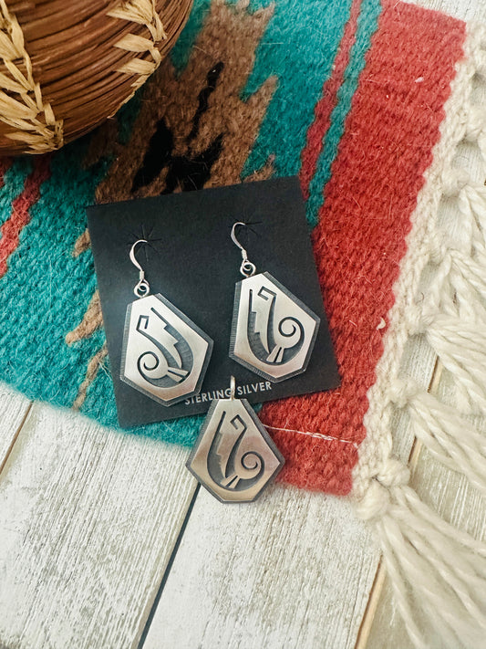 Handcrafted Sterling Silver Earring And Pendant Set