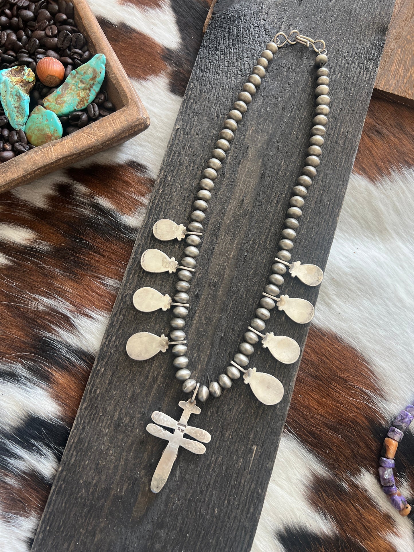 Handcrafted Sterling Silver And Orange Spiny Oyster Shell Dragonfly Bead Necklace by Selena Warner