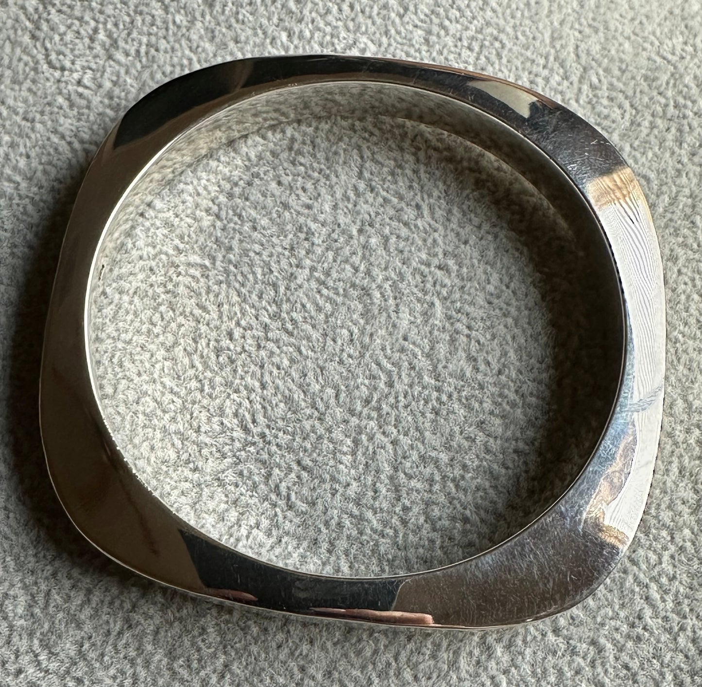 Heavy Cuadrado Sterling Silver Bangle