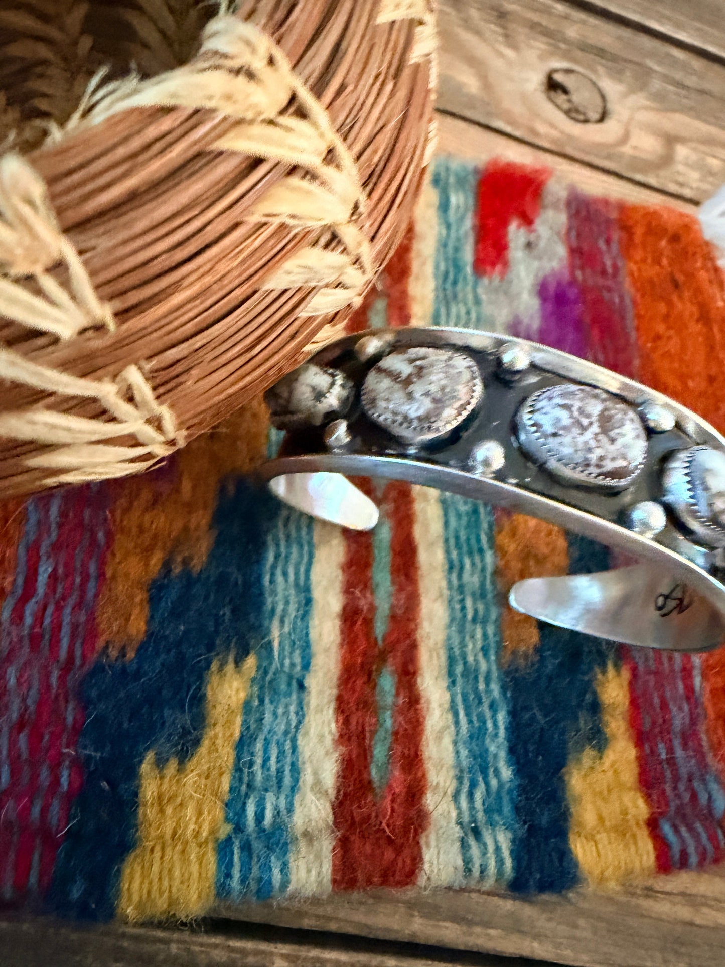 Handcrafted Dry Creek Turquoise & Sterling Silver Cuff Bracelet by Paul Largo