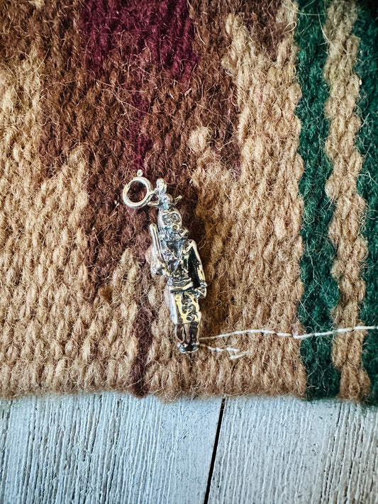 Handcrafted Sterling Silver Mini Kokopelli Charm
