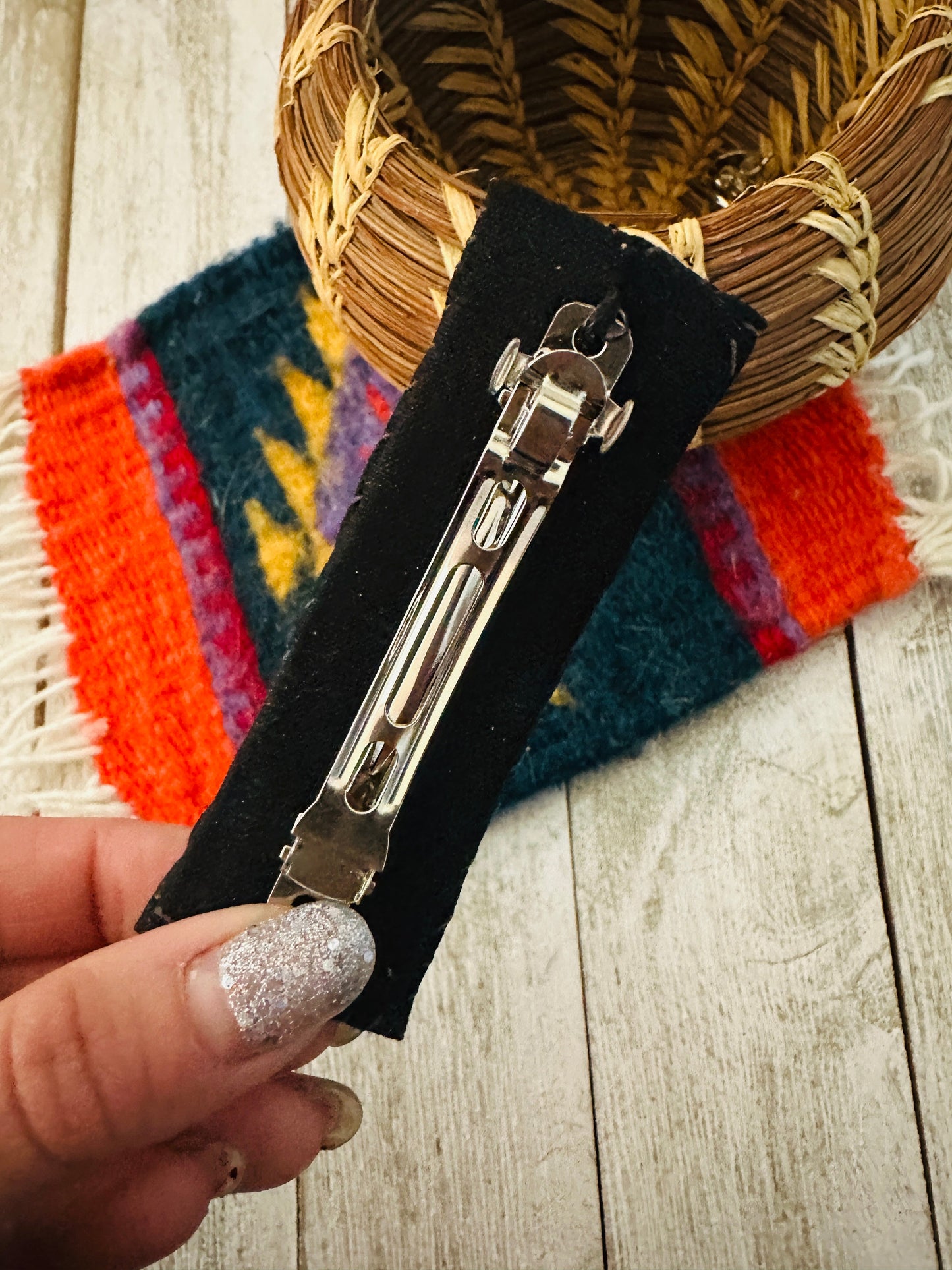 Handcrafted Handmade Beaded Barrette