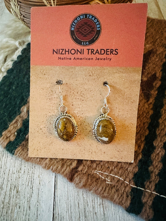 Handcrafted Sterling Silver, & Jasper Dangle Earrings