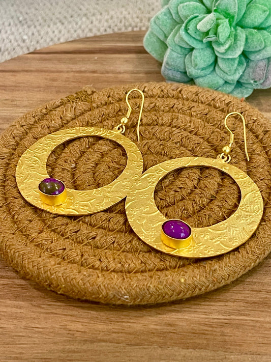 The Bijoux Vault Vintage Gold Plated Hoop Earrings
