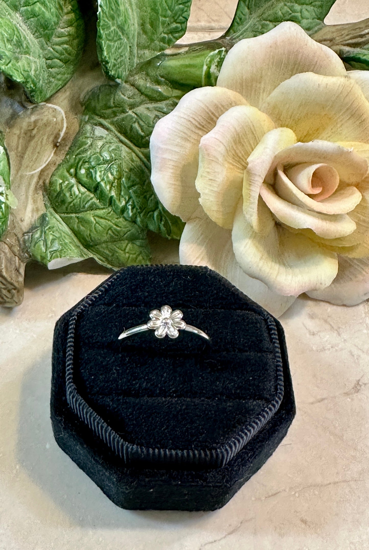 Sterling Silver Flower Ring