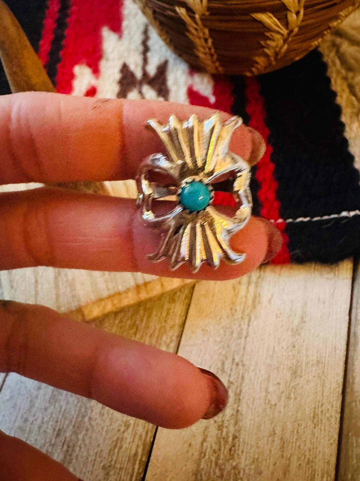Handcrafted Turquoise & Sterling Silver Ring