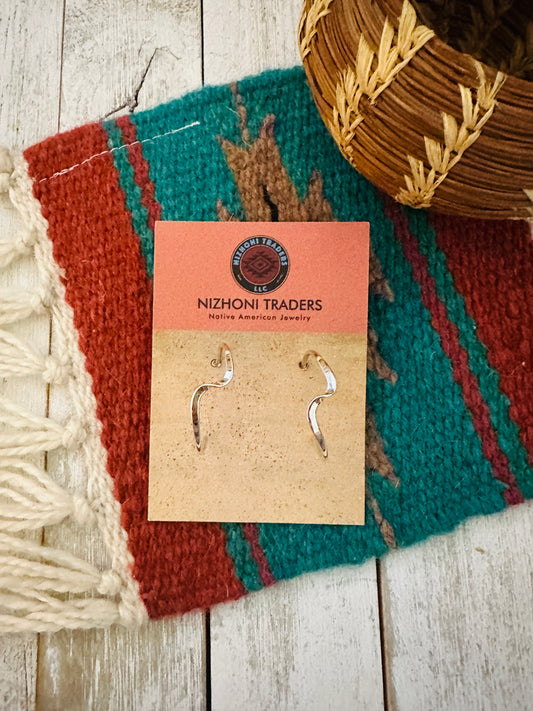 Handcrafted Sterling Silver Hoop Earrings