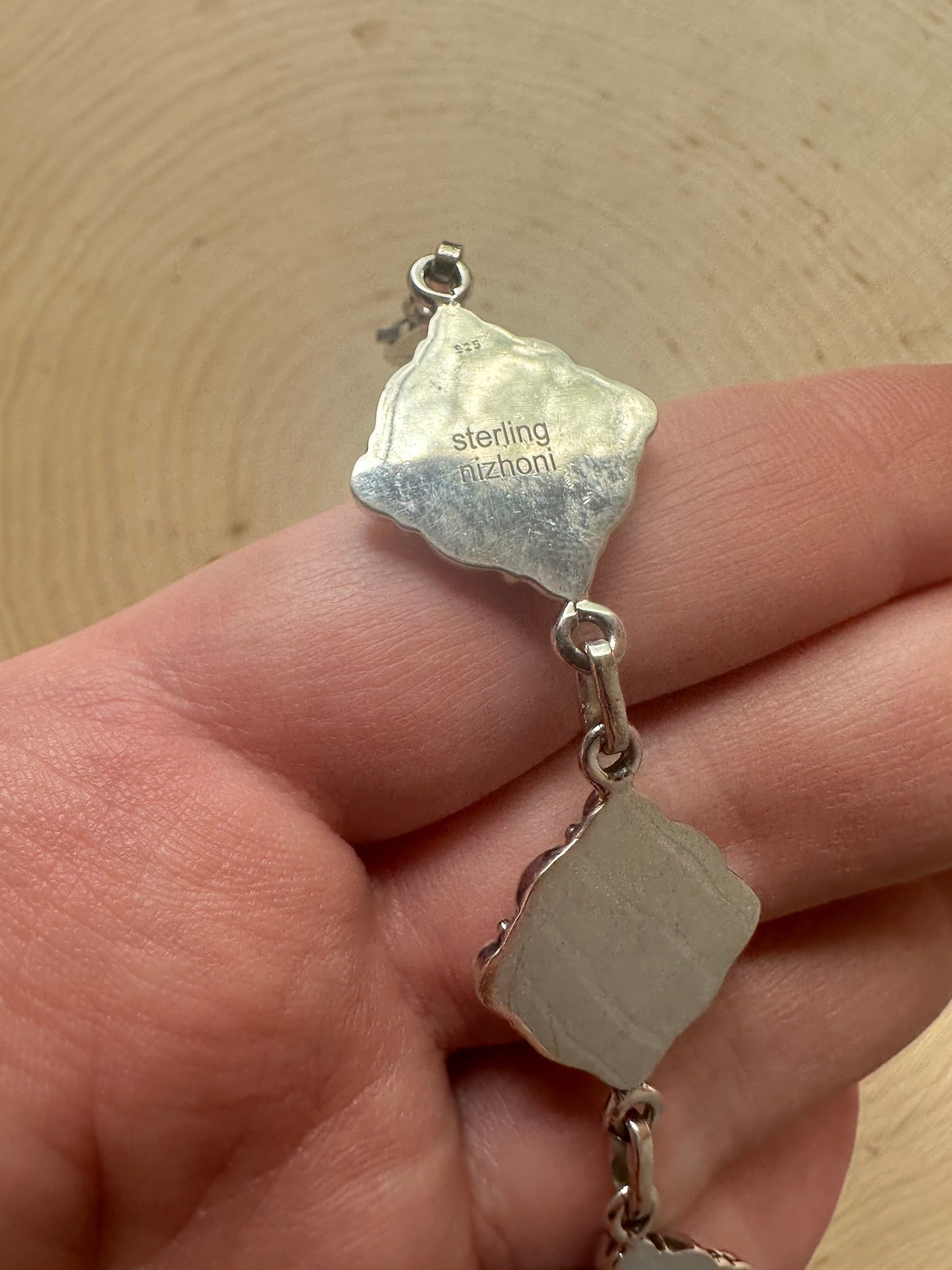 Handmade Sterling Silver Ball Square Bracelet