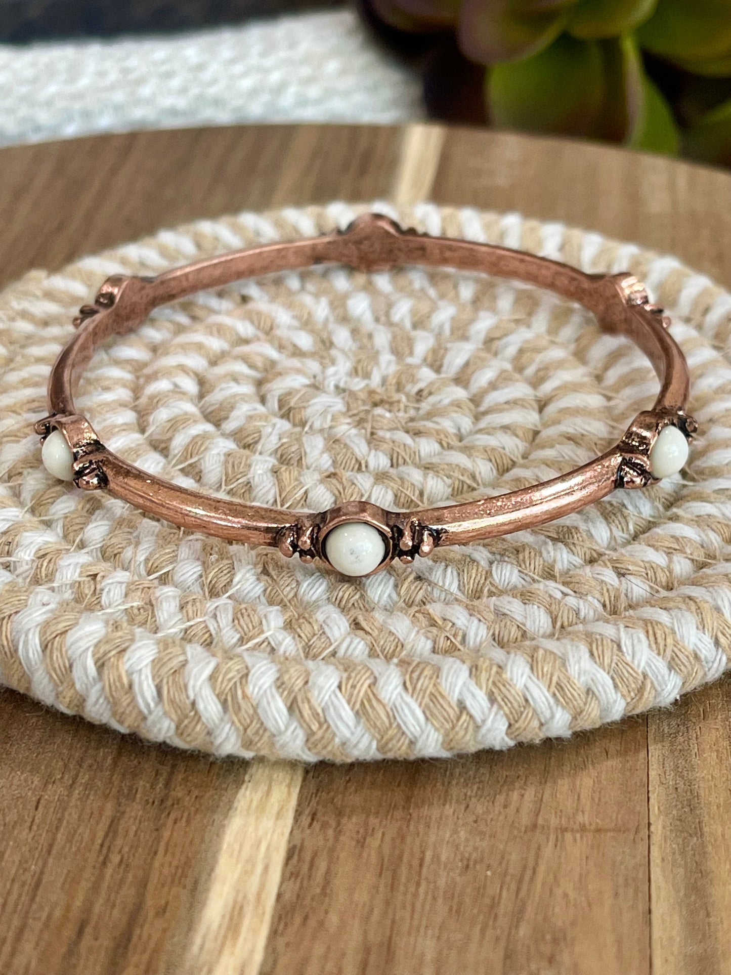 Vintage Handmade Copper Bangle