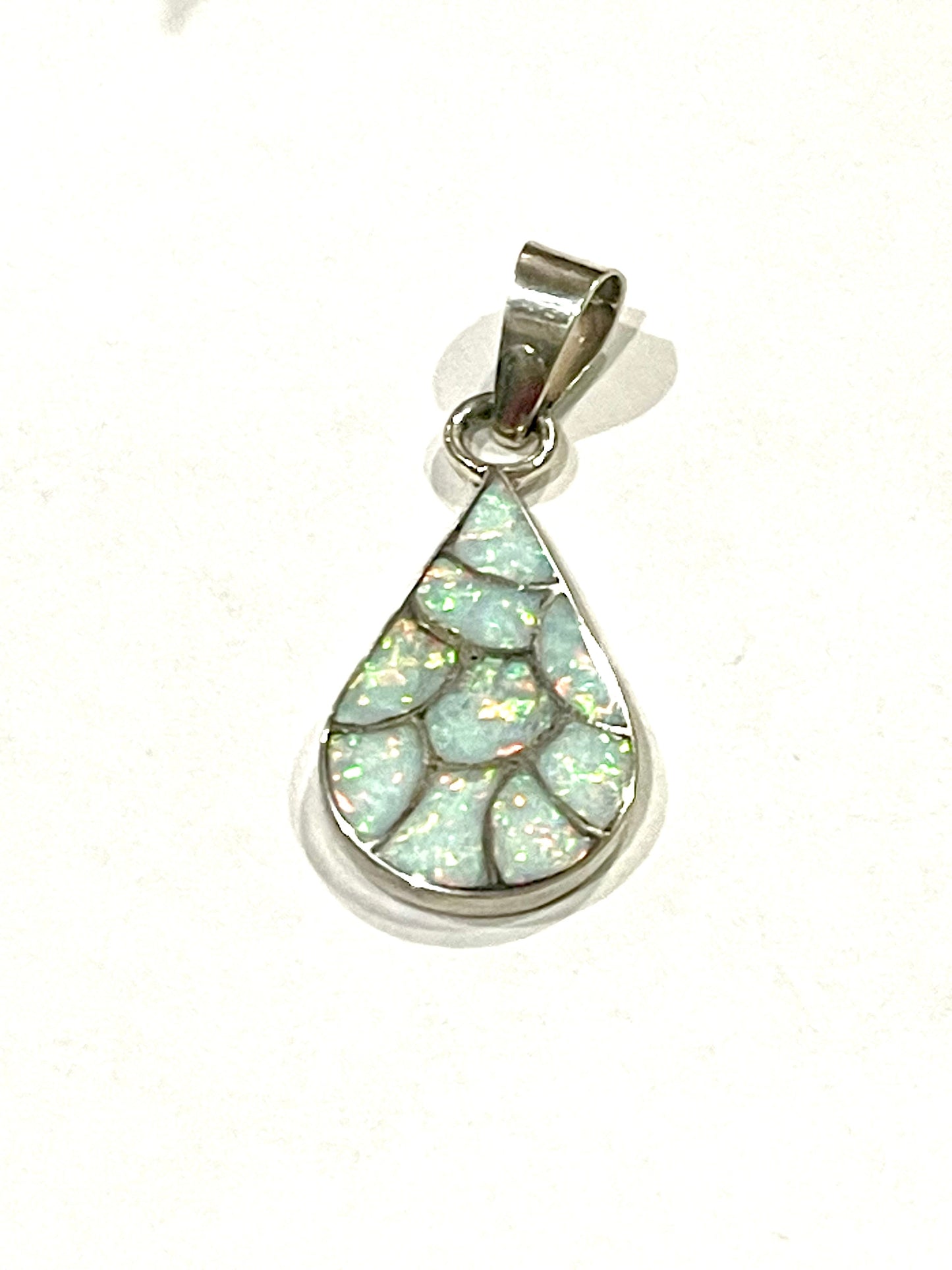 Handcrafted Sterling Silver & Opal Inlay Pendant