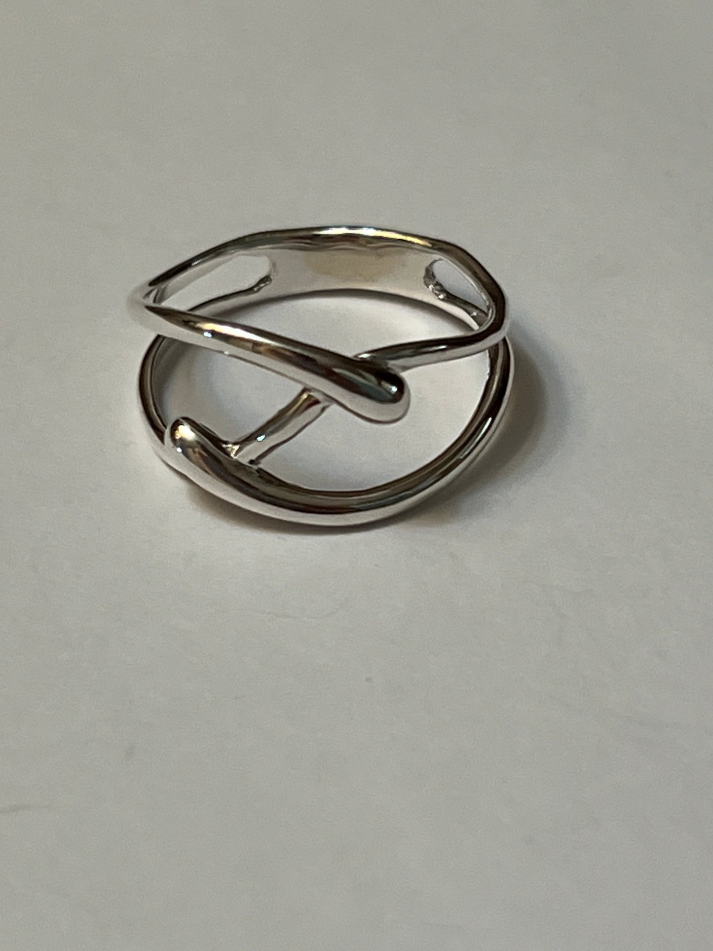Dainty Two Strand Sterling Silver Ring
