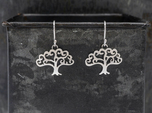 Small Tree of Life Earrings on Hook