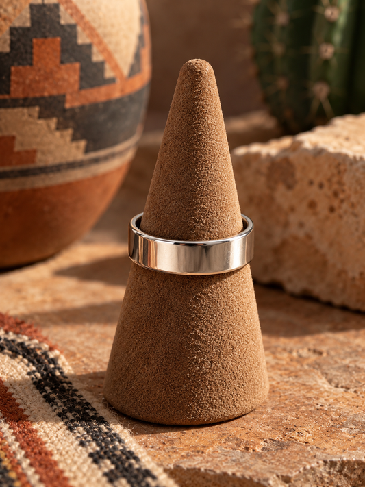 Handcrafted Sterling Silver Band Ring Size 11