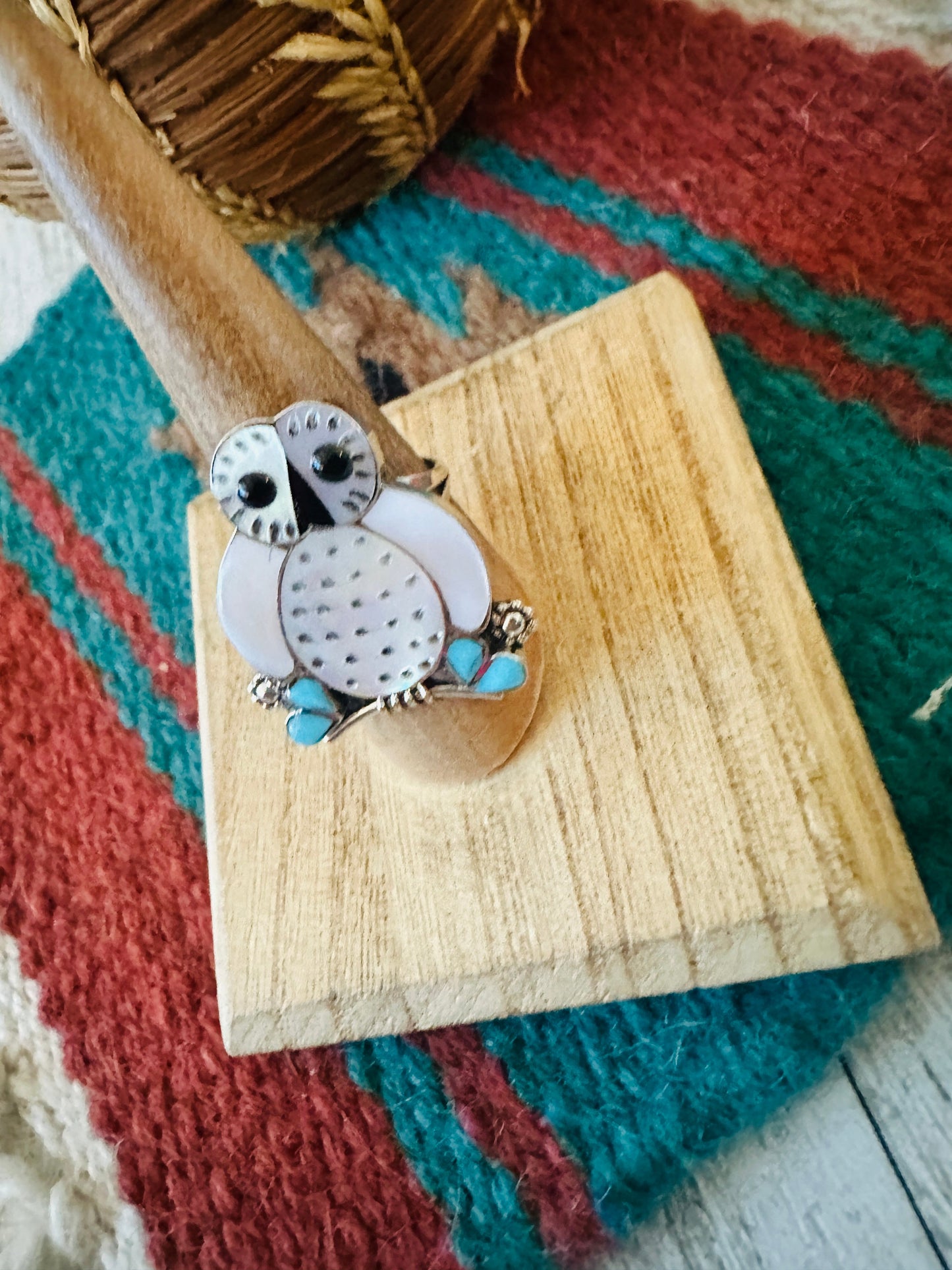 Handcrafted Sterling Silver & Multi Stone Inlay Own Ring