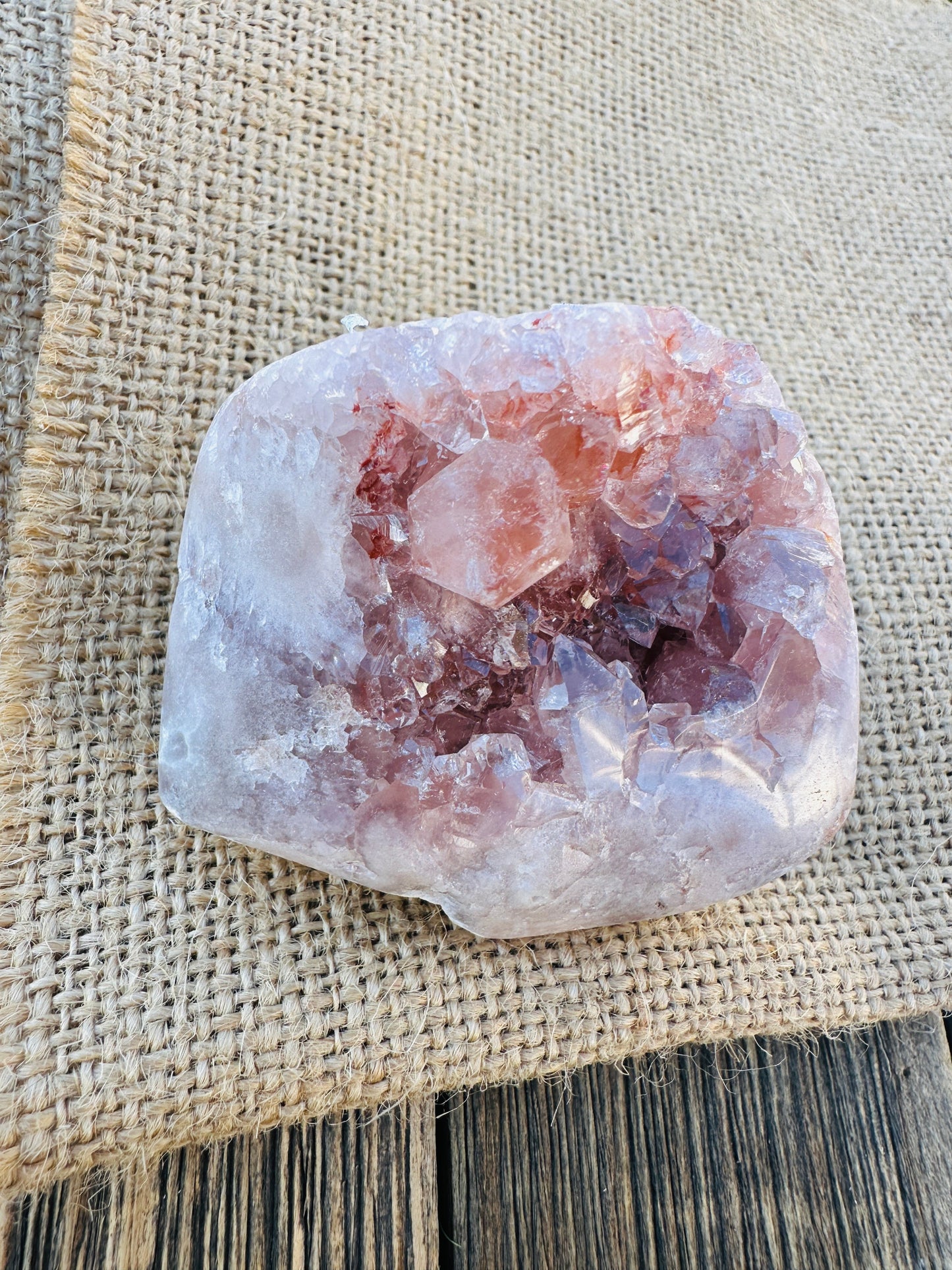 Nizhoni Crystals ✨  Pink Amethyst Geode Cluster