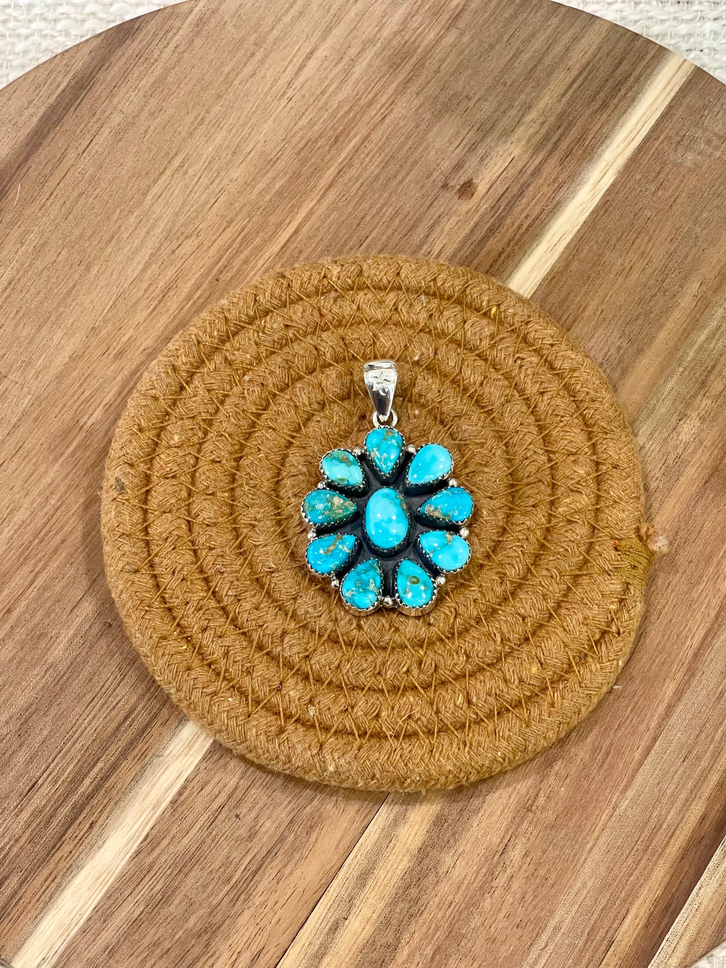 Handcrafted Sterling Silver & South Hill Sonoran Cluster Pendant
