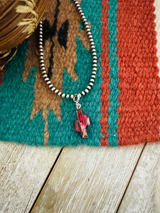 Handcrafted & Hand Carved Rose Dahlia Saguaro Cactus Charm