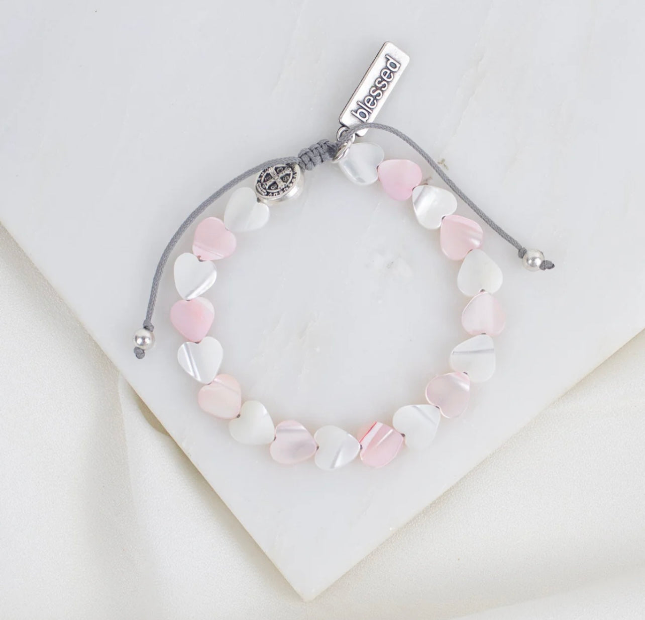 Daughter Of The Heart Cross Blessed Bracelet