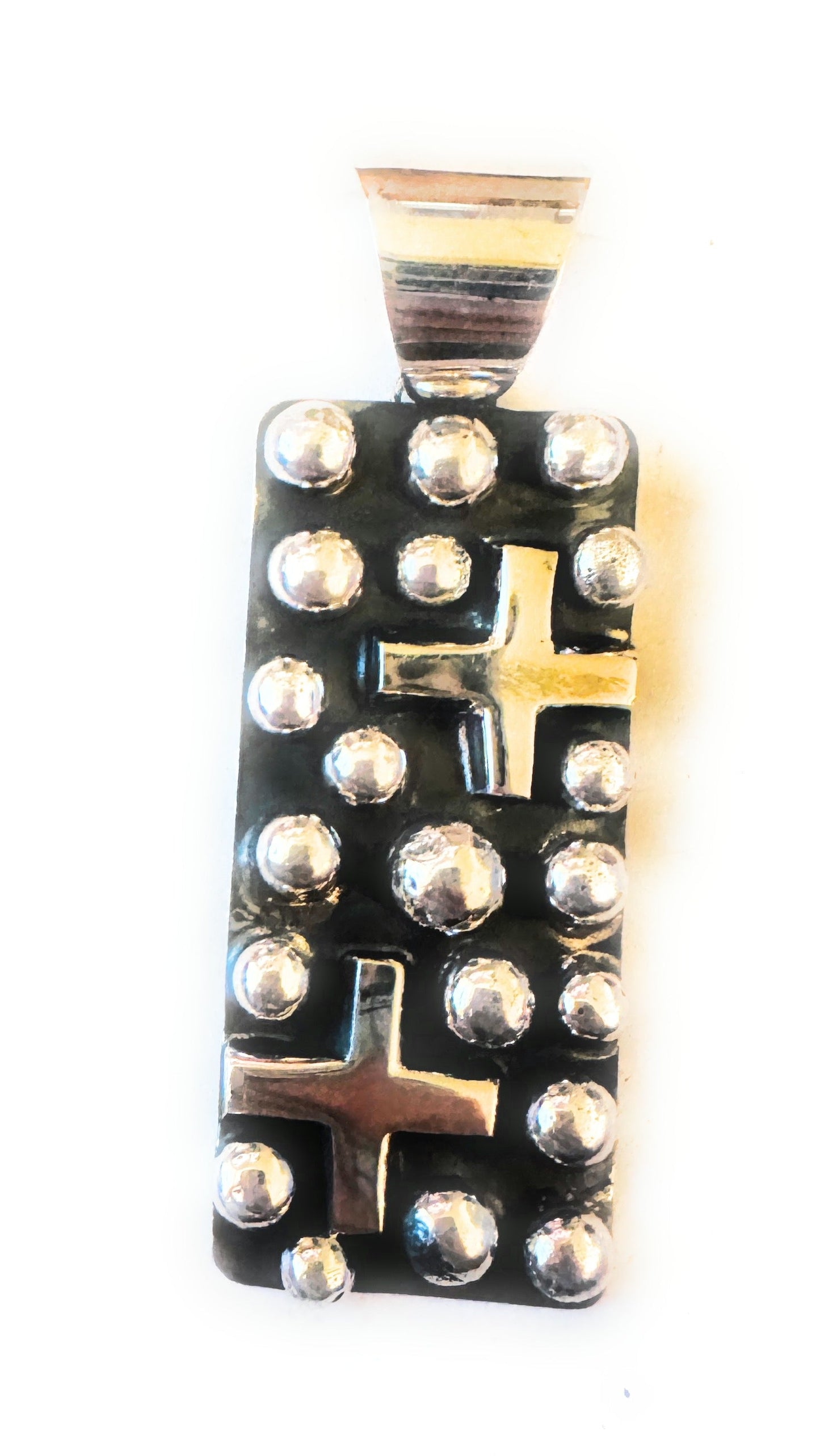 Handcrafted Sterling Silver Cross Pendant by Chimney Butte