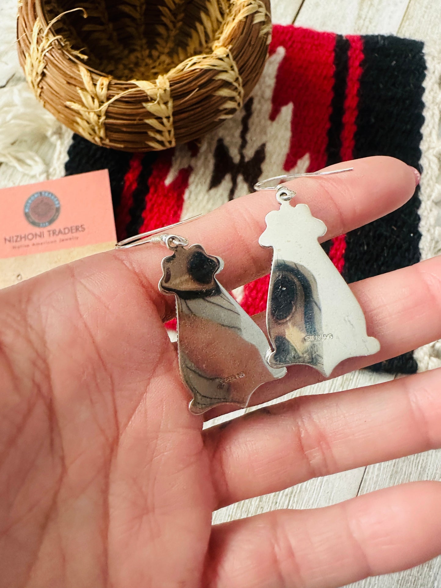 Handcrafted Sonoran Jasper & Sterling Silver Dangle Earrings