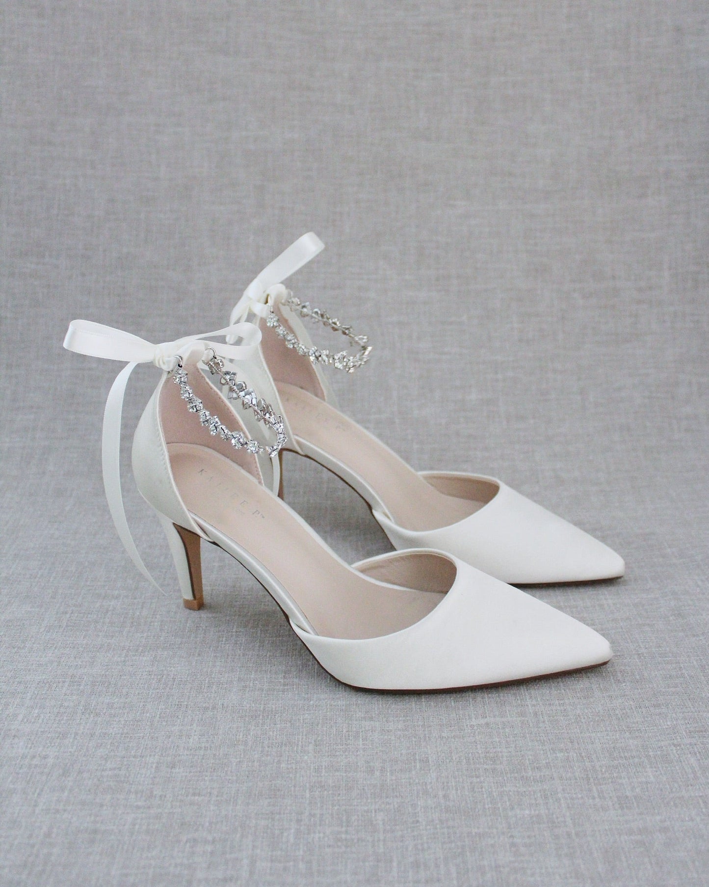 Wedding Pumps with Amaryllis Crystal Strap