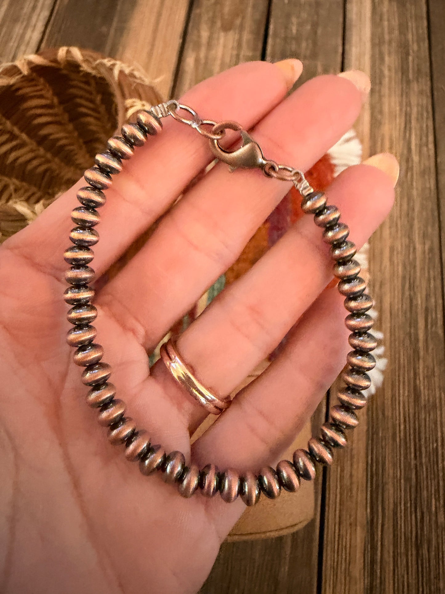 Handcrafted Copper Beaded Bracelet