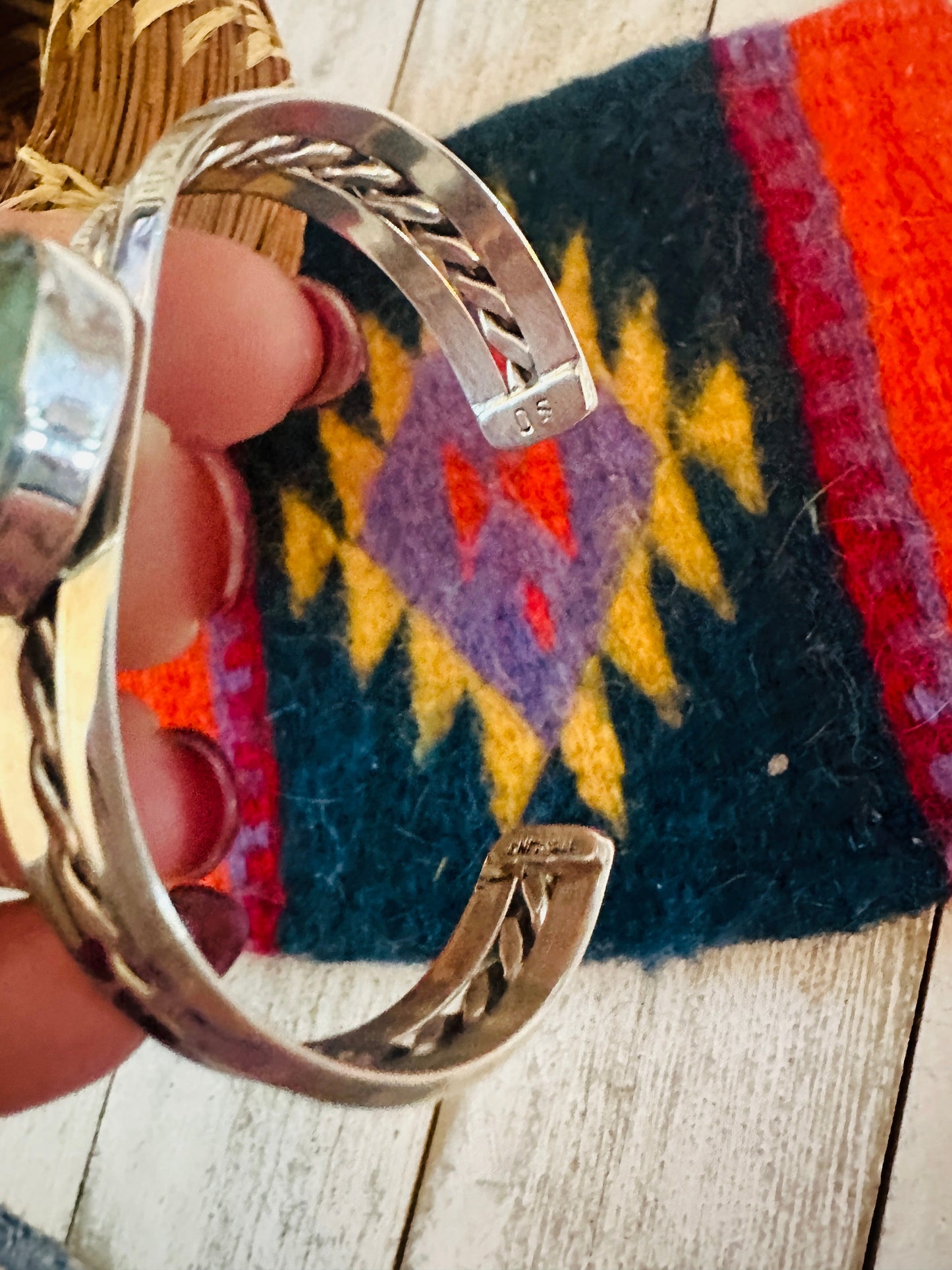 Handcrafted Sterling Silver & Turquoise Cuff Bracelet