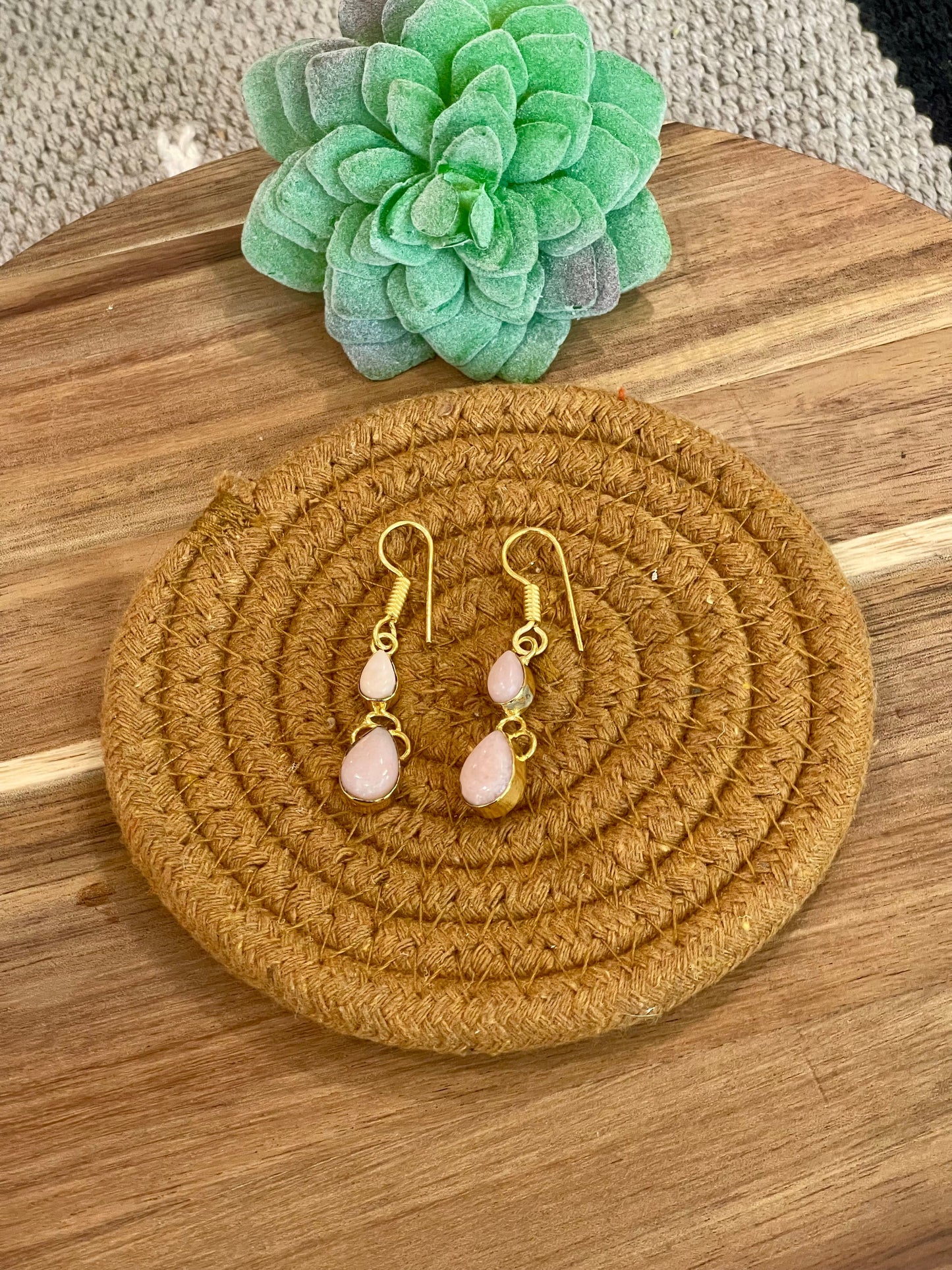 Vintage Gold Plated Dangle Earrings