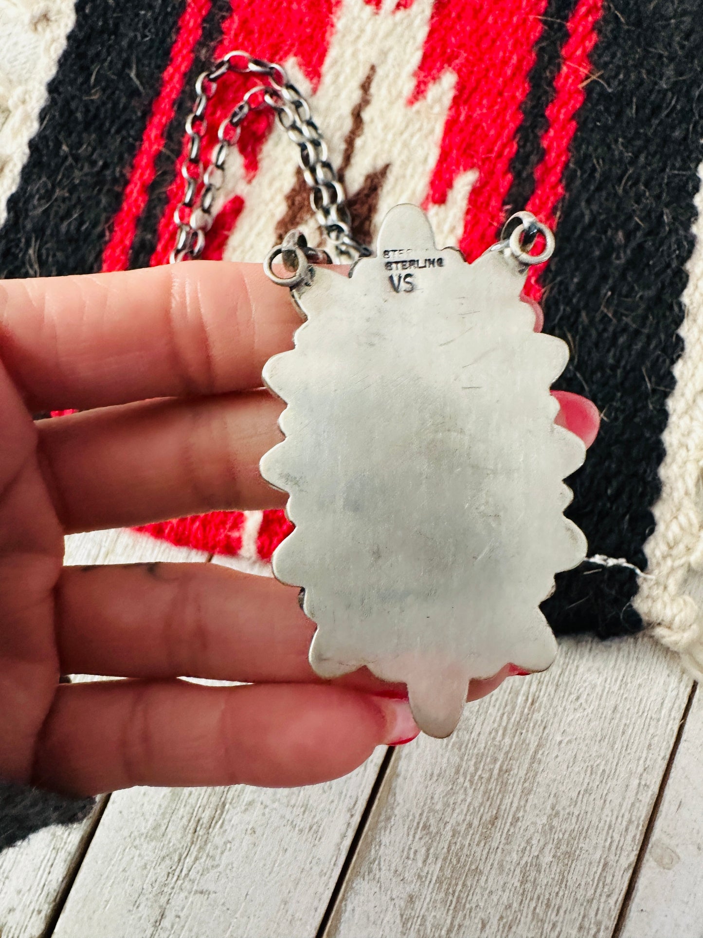 Handcrafted Sterling Silver & Queen Pink Conch Cluster Necklace