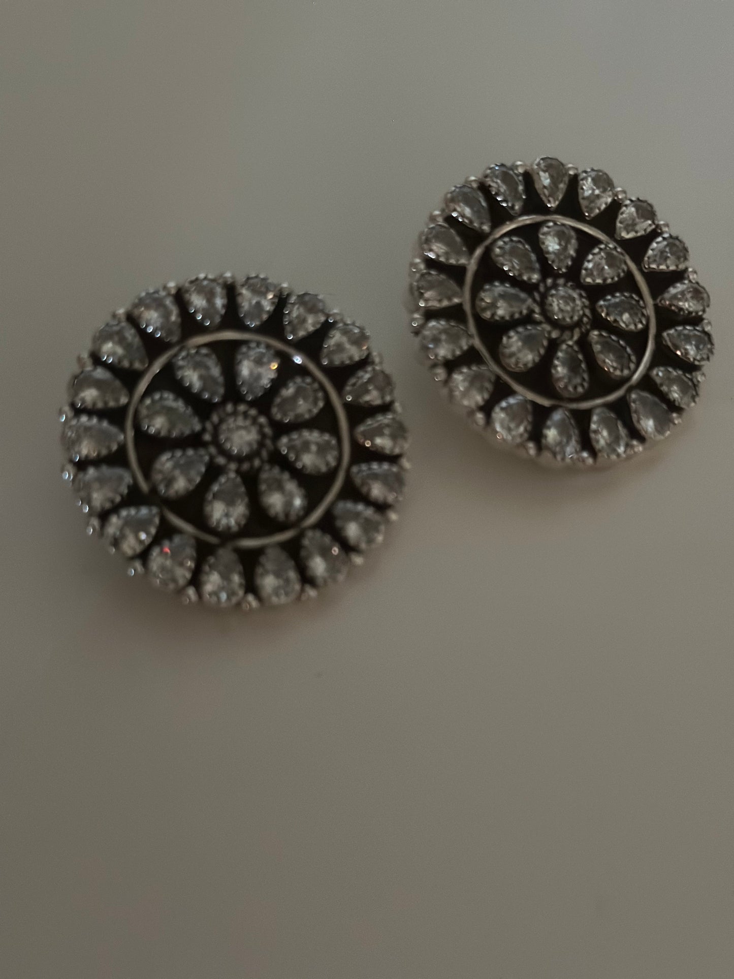 Rhinestone Cowgirl Handmade CZ & Sterling Silver Post Earrings