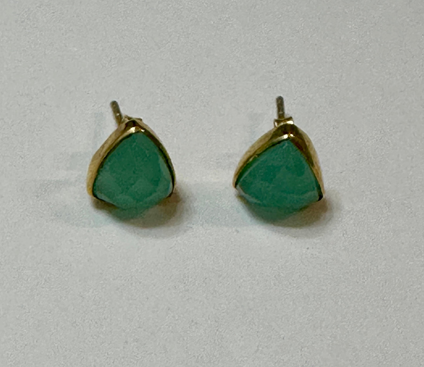 Chalcedony 14k Gold Plated Earrings