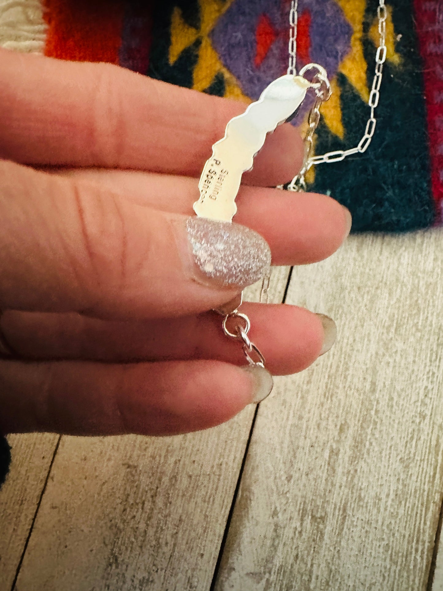Handcrafted Turquoise & Sterling Silver Necklace