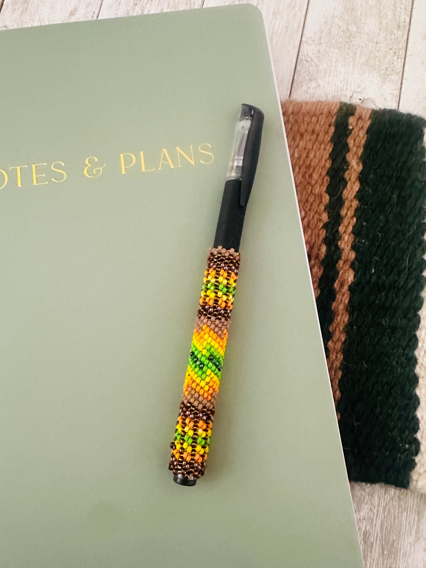 Handcrafted  Muticolor Beaded Pen