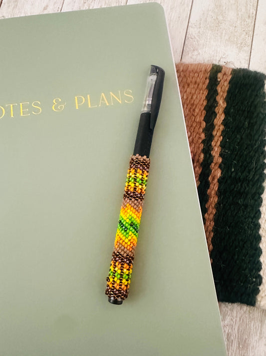 Handcrafted  Muticolor Beaded Pen