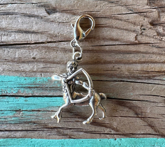 Handcrafted Sterling Silver Sagittarius Charm