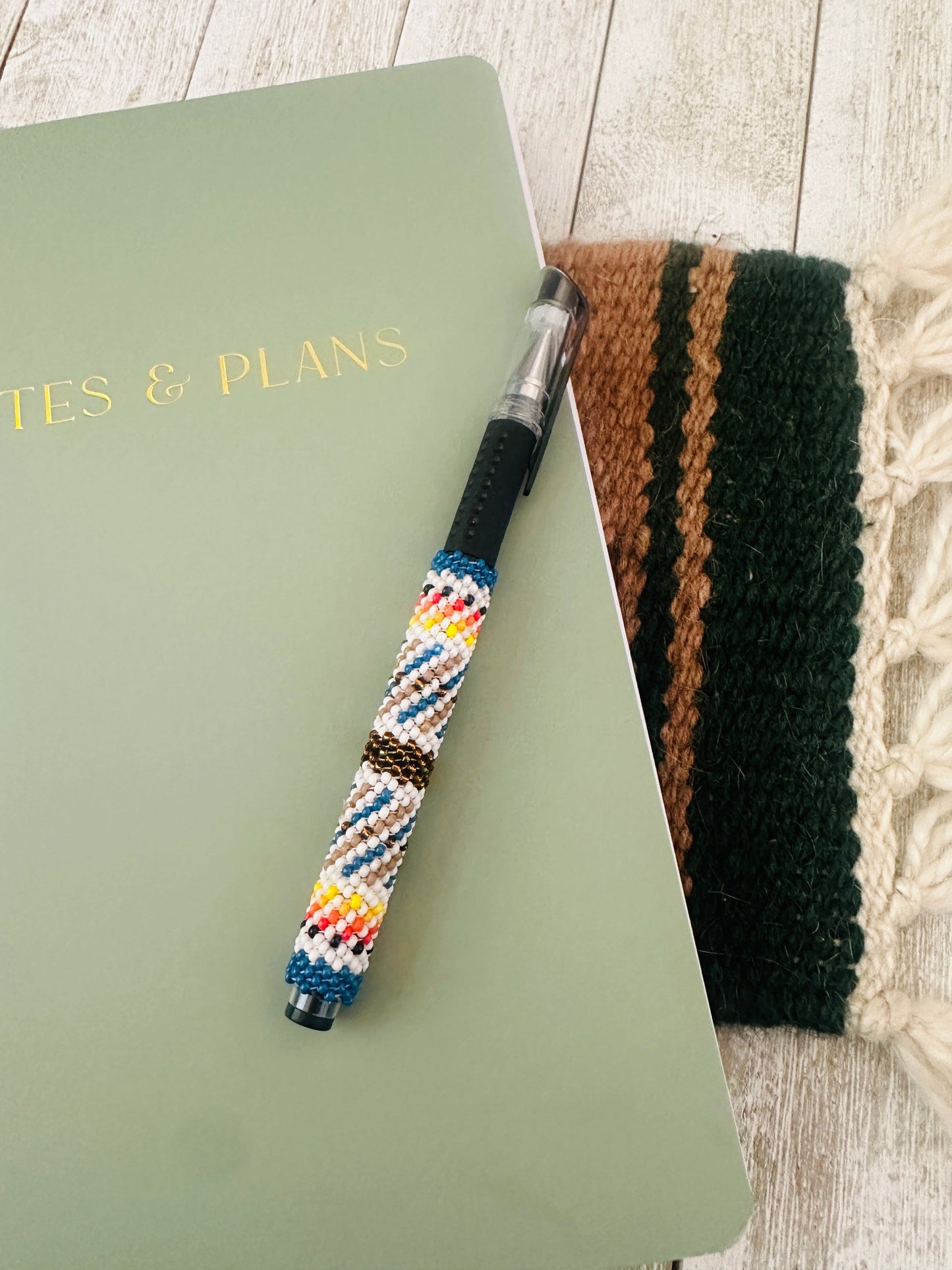 Handcrafted  Muticolor Beaded Pen
