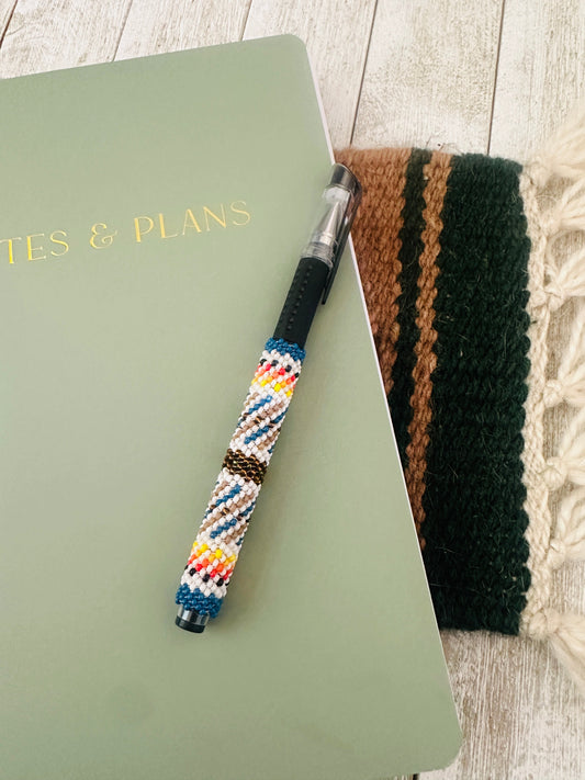 Handcrafted  Muticolor Beaded Pen