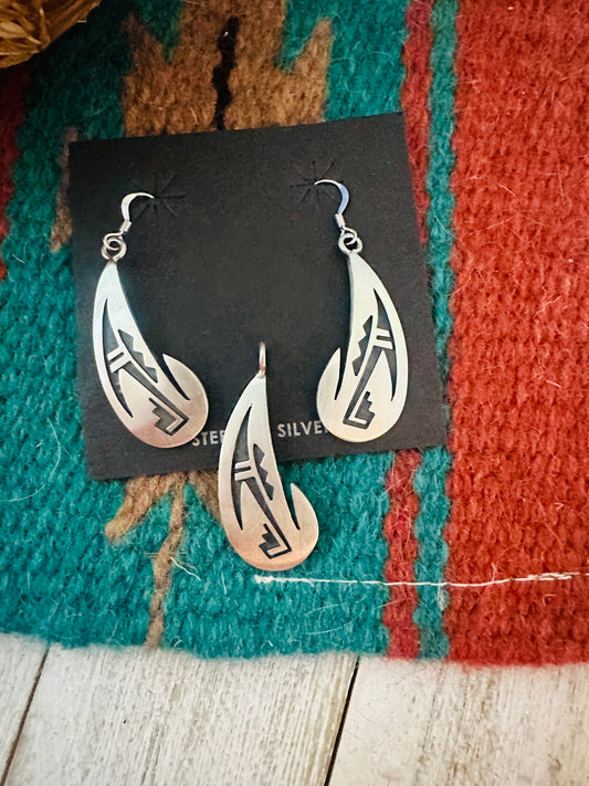 Handcrafted Sterling Silver Earring And Pendant Set