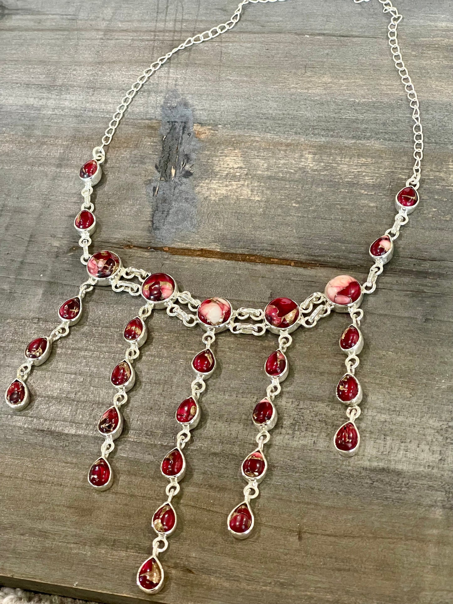 Beautiful Handmade Sterling Silver Dahlia Rose  Necklace