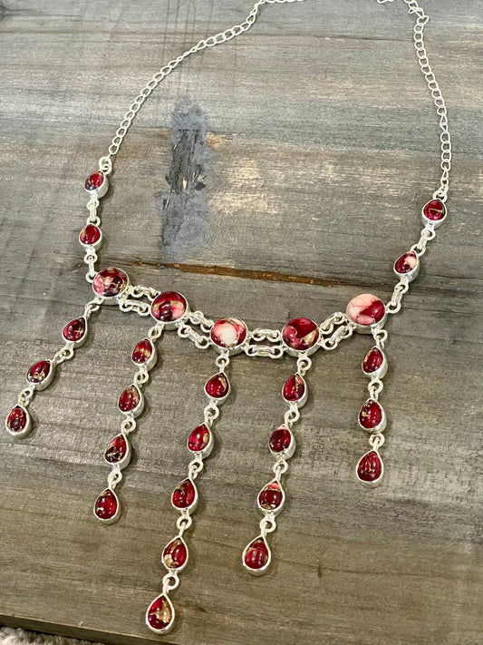 Beautiful Handmade Sterling Silver Dahlia Rose Necklace