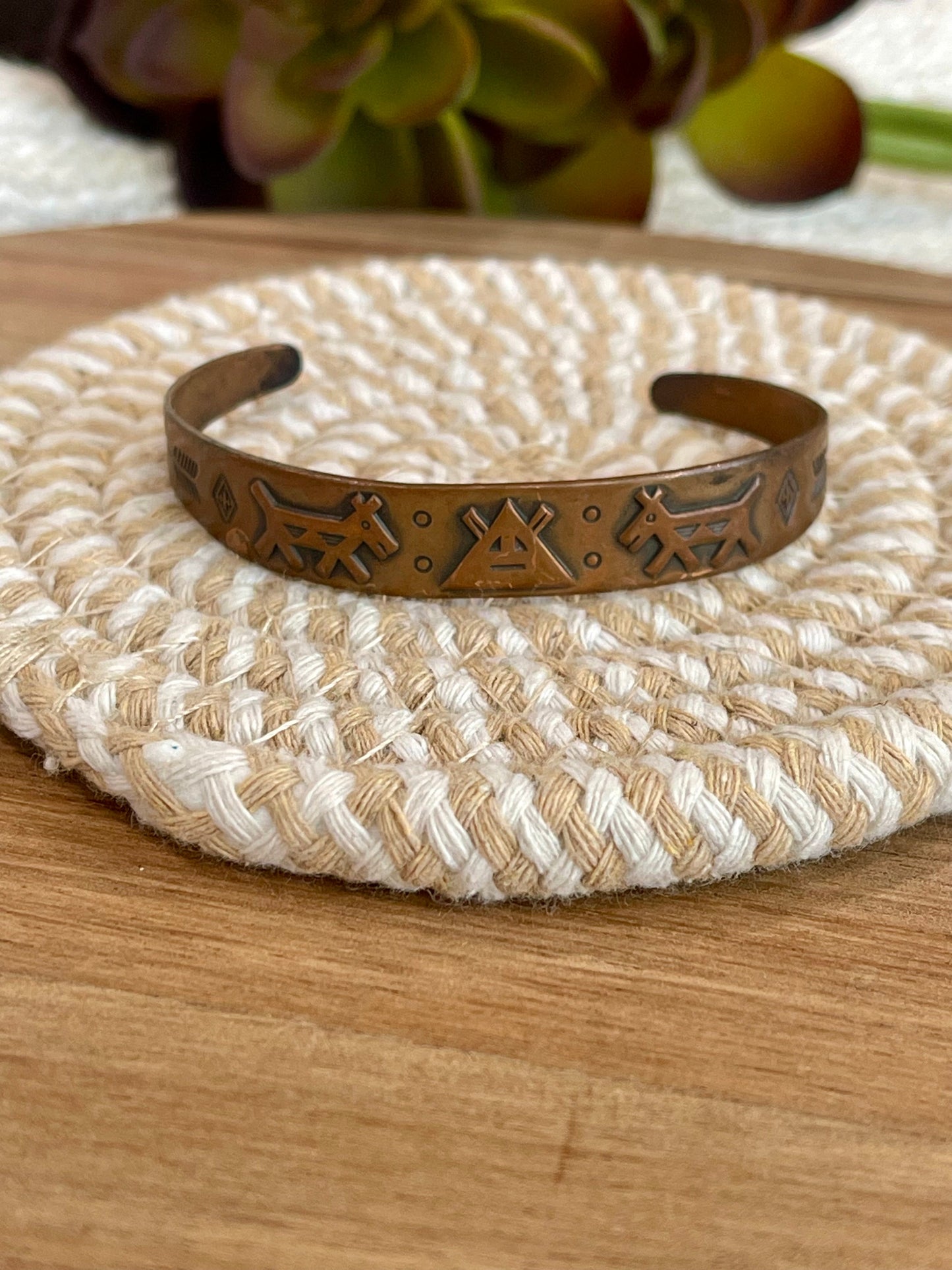 Vintage Handmade Copper Cuff